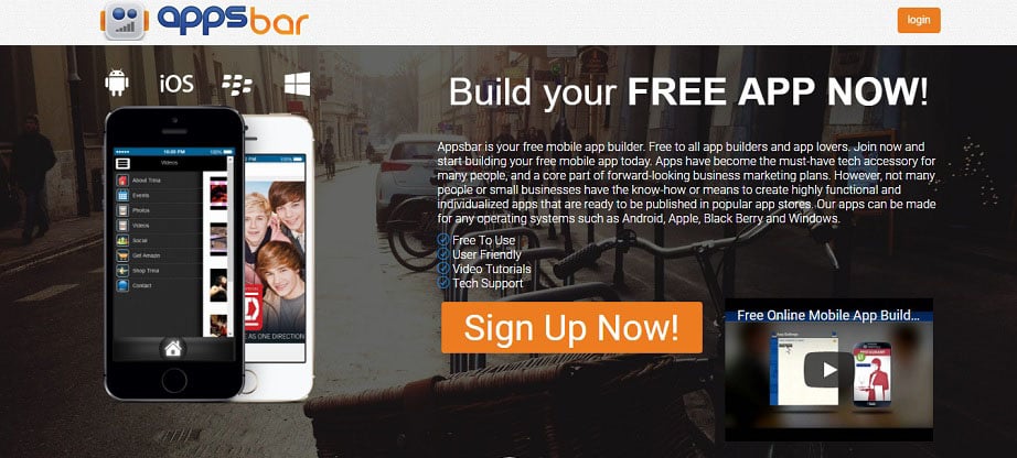 Appsbar Free App Maker