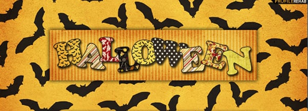 Halloween Bats Facebook Cover