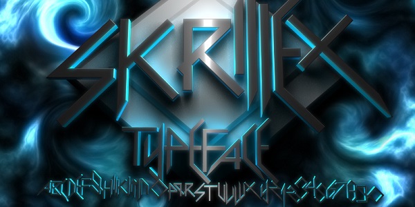 Free Rock Band Fonts - skrillex scary