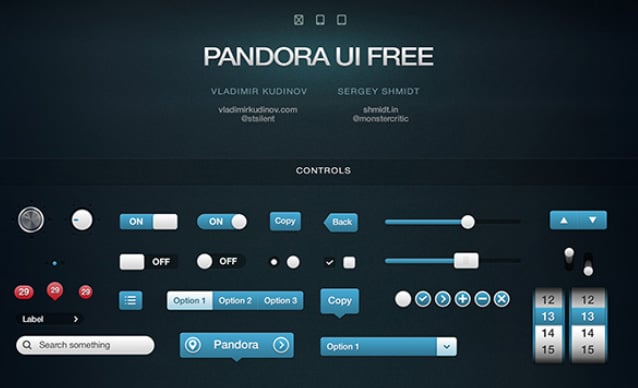 Download free UI kit PSD