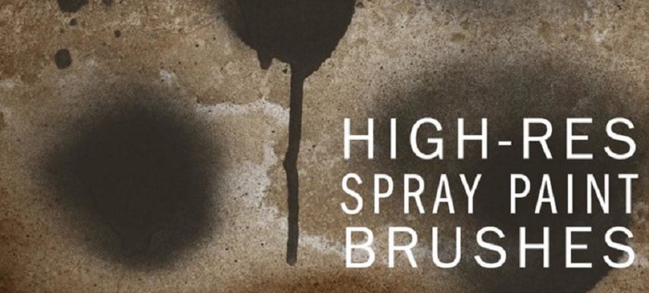 Hi-Res Spraypaint Photoshop Brushes-Set One