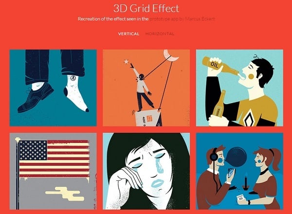 jQuery Grid Gallery Plugins - 3D Grid Effect