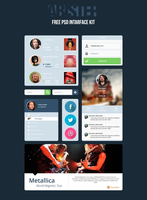 Rock Metro UI Kit