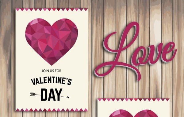 Polygonal Valentine's Flyers