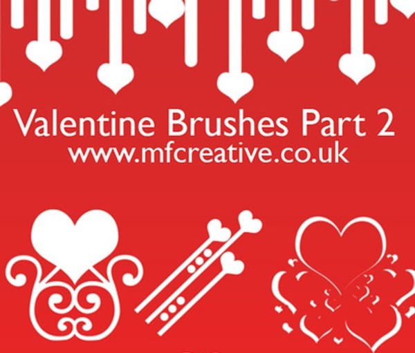 Valentine Brushes Pack 2