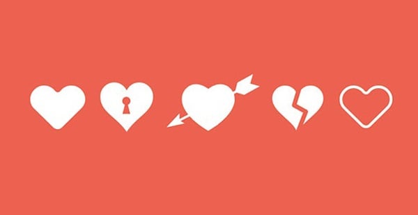 Love / Heart Free PSD Icons