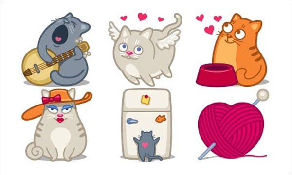 Saint Whiskers Valentine Icons