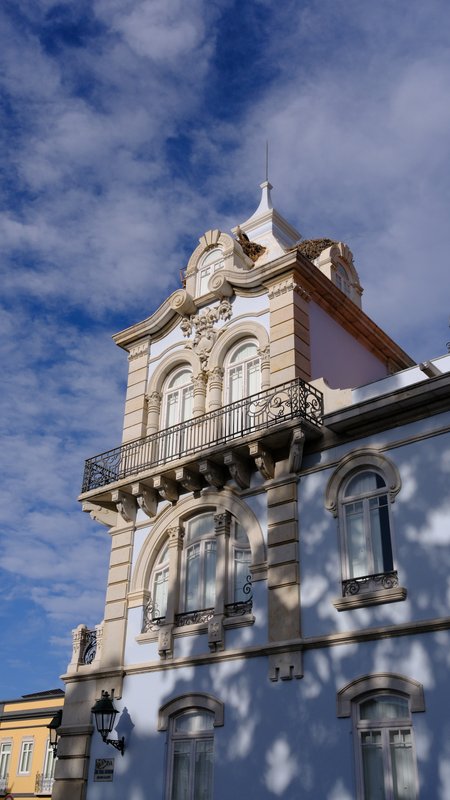 Baroque front, hard blue sky