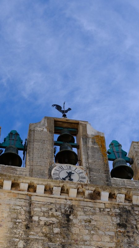 Bells and green finials