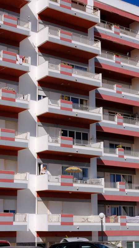 Striped balconies