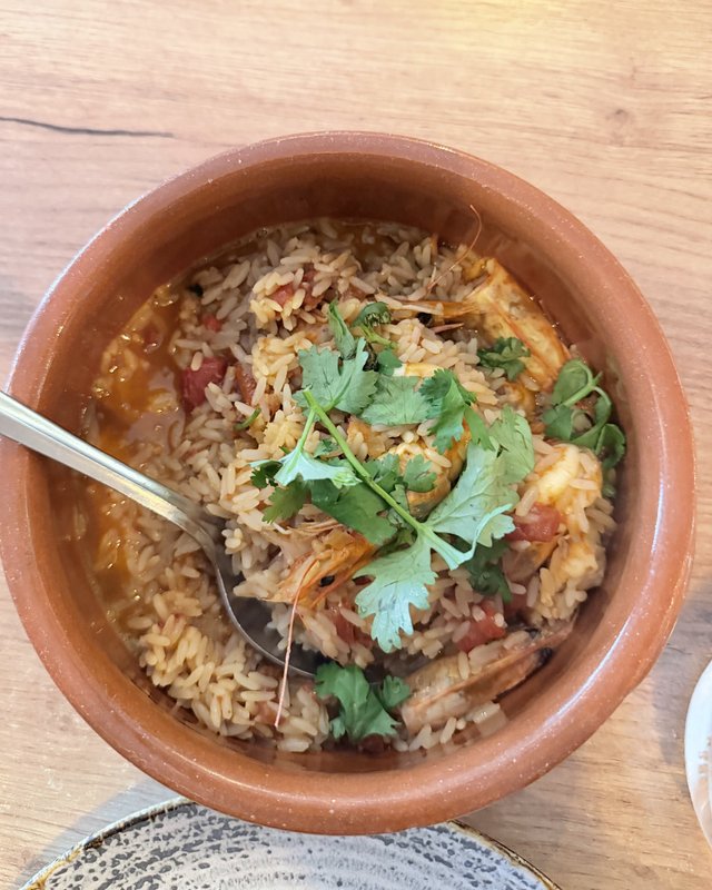 Rice with shrimps